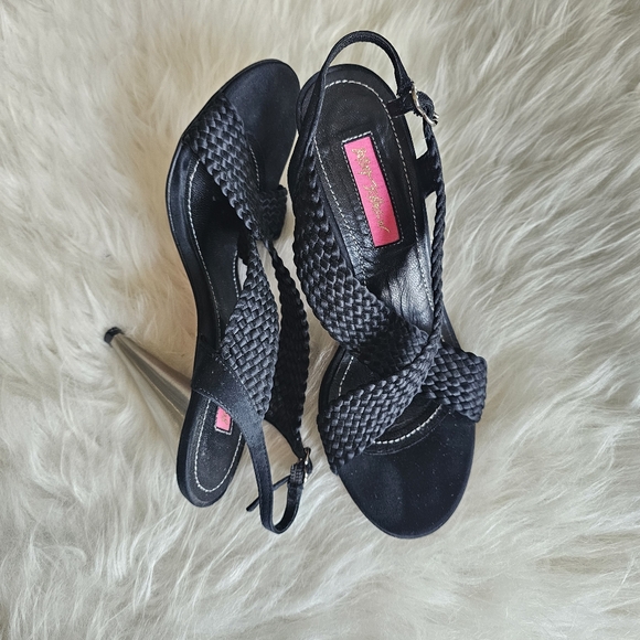 Betsey Johnson black heels, 7 - Picture 3 of 8
